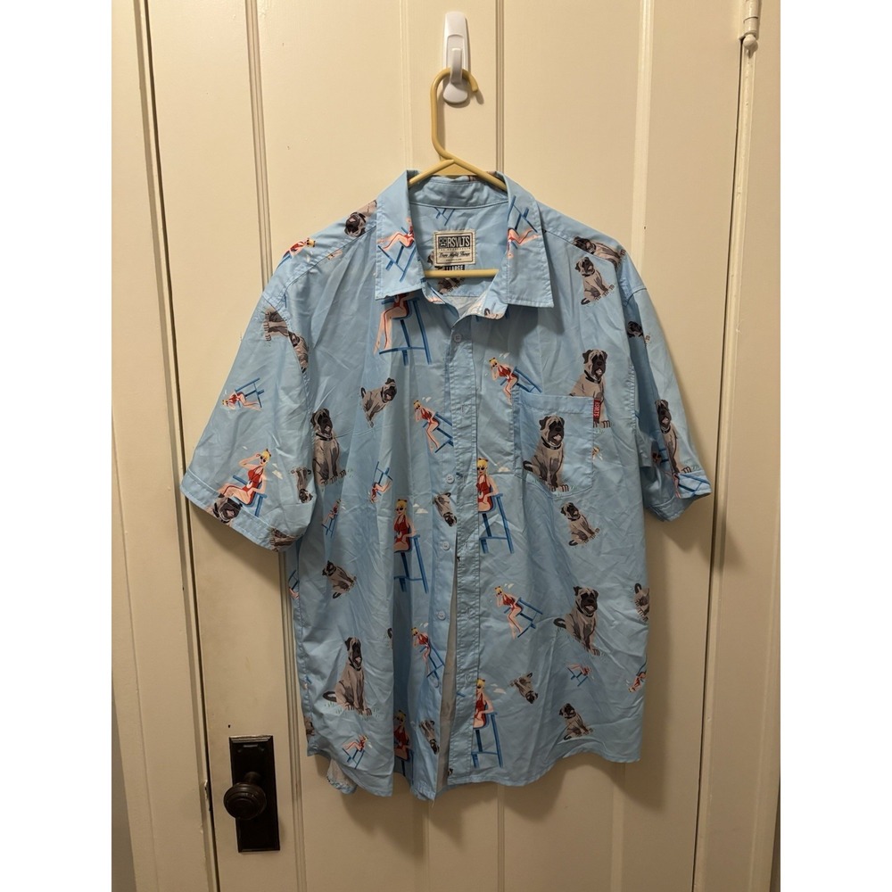 RSVLTS Men's Short Sleeve Button-Up Wendy Peppercorn XL